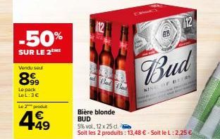 bière blonde Budweiser