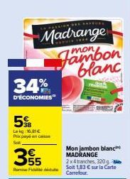 jambon blanc madrange