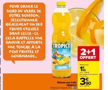 boisson aux fruits Tropico