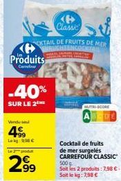 fruits de mer Carrefour