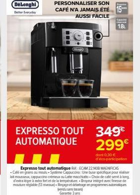 café en grains DeLonghi