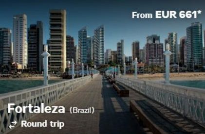 Fortaleza (Brazil) Round trip  From EUR 661* 
