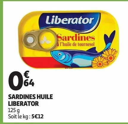 sardines huile liberator