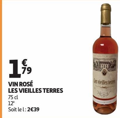 VIN ROSÉ LES VIEILLES TERRES 