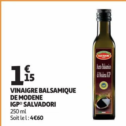 vinaigre balsamique de modene igp* salvadori