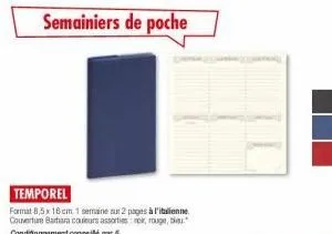 semainiers de poche 