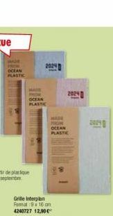 OCTAN PLASTIC  20240  OCEAN PLASTIC  20240  HADE FROM  OCEAN  PLASTIC 