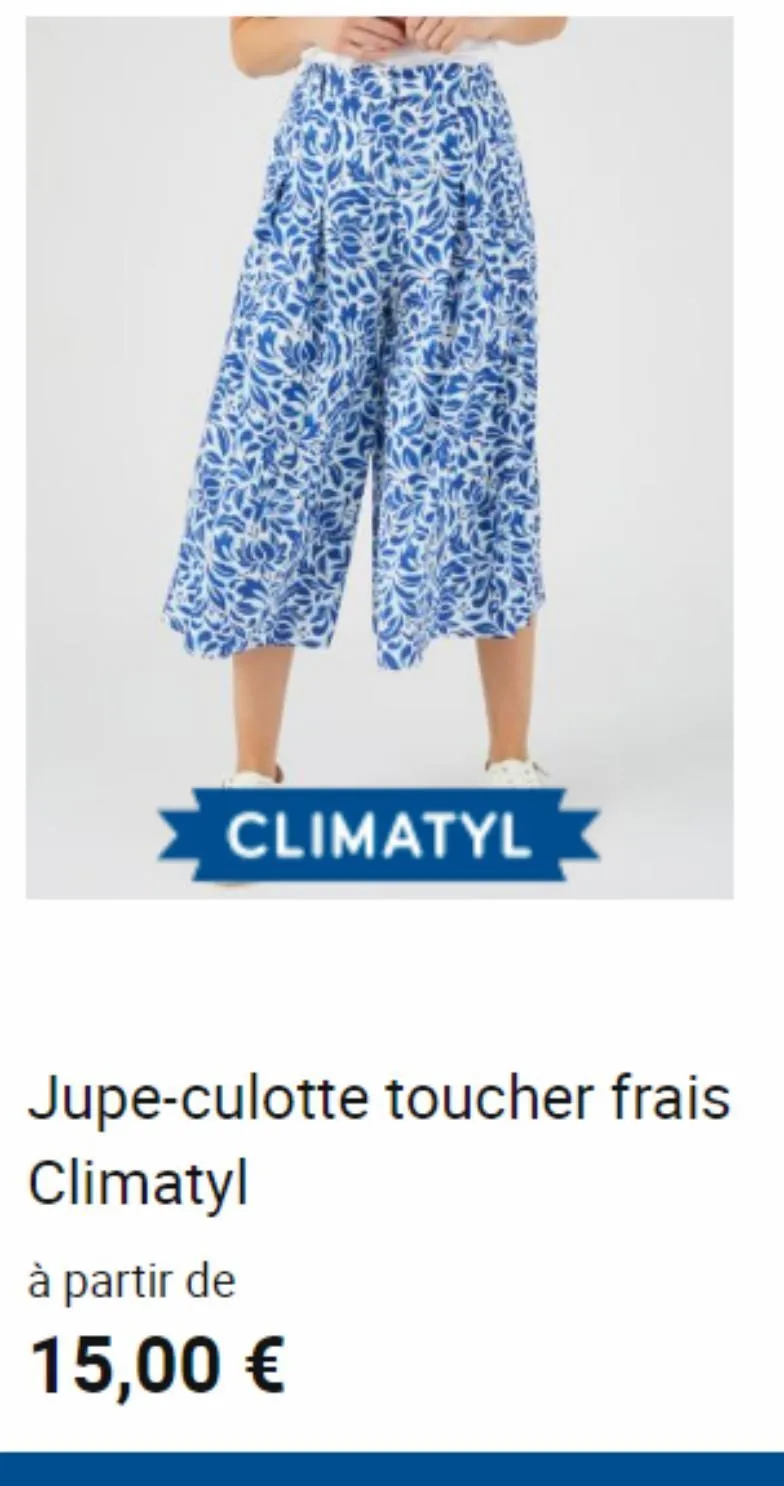 jupe-culotte toucher frais climatyl