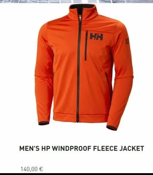 140,00 €  hh  men's hp windproof fleece jacket 
