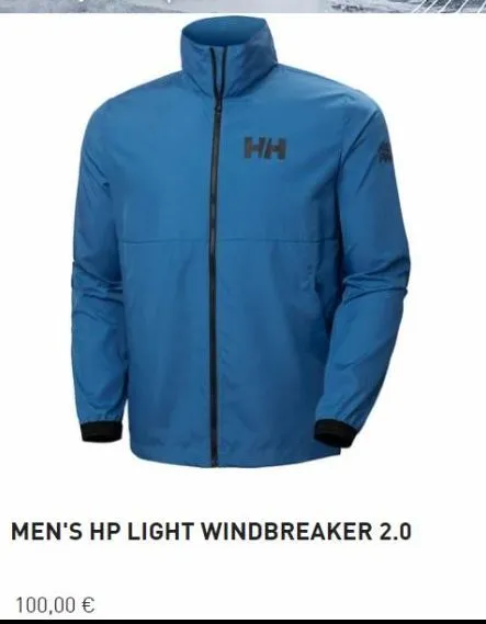 100,00 €  hh  men's hp light windbreaker 2.0 