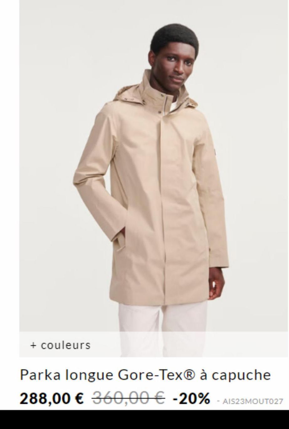 parka longue gire-tex à capuche 