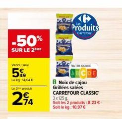noix de cajou Carrefour