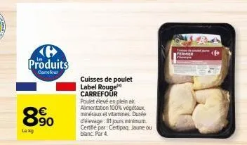 cuisses de poulet carrefour