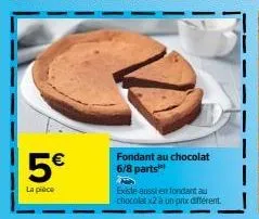 fondant au chocolat 