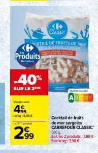 fruits de mer Carrefour