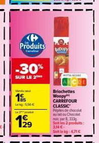 chocolat au lait Carrefour