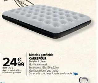 matelas gonflable carrefour