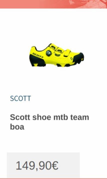 SCOTT  SCOTT  Scott shoe mtb team boa  149,90€ 