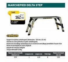 di  Ext  162.56  Centaure  Equipe dupant (densions: 200 cmx 30 cm marches en acier pedeseta  cle  bouton de votomatique et un crochet de vrouge pent  tener le marchepied en toute  poignée de transport