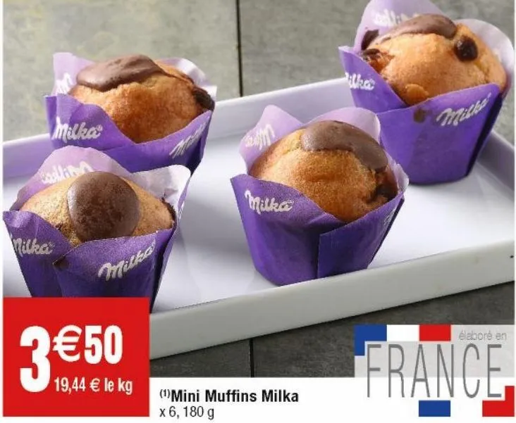muffins au chocolat milka