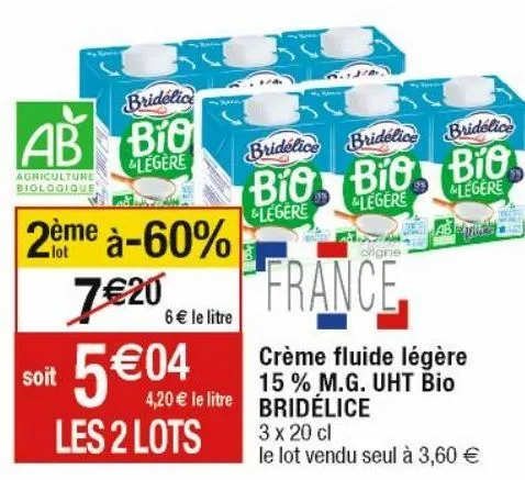 produits laitiers bridélice