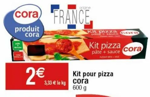 kit pour pizza cora