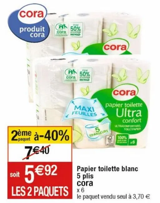 papier toilette cora