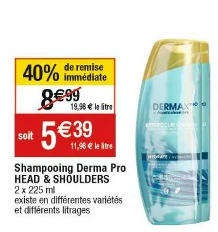 shampoing head & shoulders