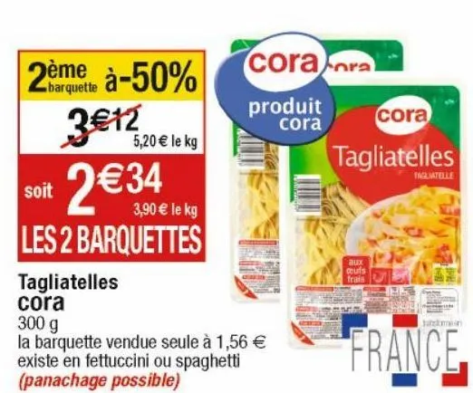 tagliatelles cora