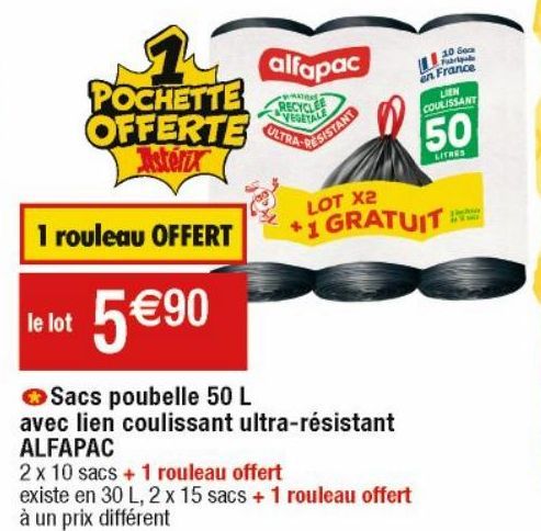 sacs poubelles