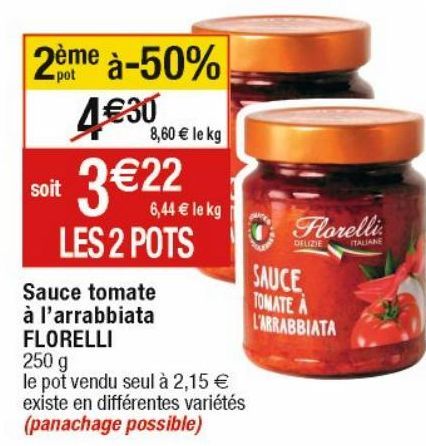 sauce tomate Florelli