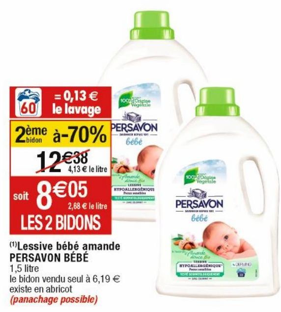 lessive liquide Persavon