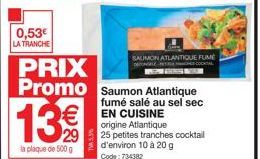 saumon fumé Promo