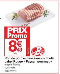 rôti de porc échine 