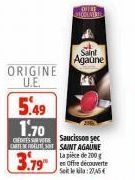 saucisson sec Saint Agaune