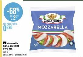 mozzarella Casa Azzurra