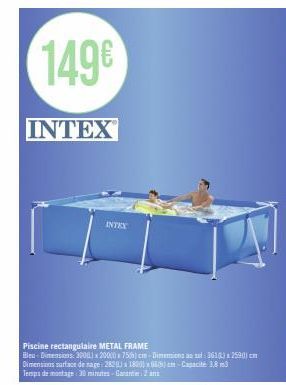 piscine rectangulaire Intex