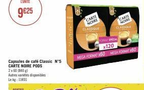 capsules de café Carte noire