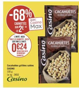 cacahuètes grillées 