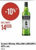 -10%"  SOIT L'UNITÉ:  14€26  WILLIAM LAWSONS 