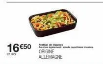 16 €50  le ko  featival de migவானாக au cholgade paine coo origine allemagne 