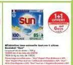 sun  100  85 efficace et  1+1  offert 