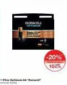 duracell optimum  200  extra  ples optimu  -20%  plebist  10 