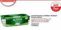ACTIVIA  La fermentus "Acti based  FRANCE  3000  2402 