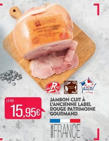 jambon cuit Label 5