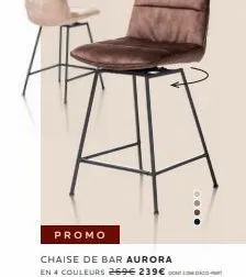 chaise de bar promo