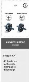 THE  Product AP:  AB WHEEL BI MODE 8660093  Polyvalence  -Adhérence  Ⓒ  -Compacité  Ecodesign  + 