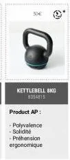 kettlebell bkg 9354815  product ap:  - polyvalence -solidité -préhension ergonomique 