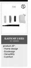 30€  elastic kit 3 sizes cc33300  product ap -home design -ecodesign - versatility -comfort 