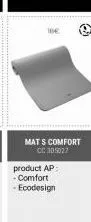 106  mat s comfort cc 305027  product ap: -comfort  - ecodesign 